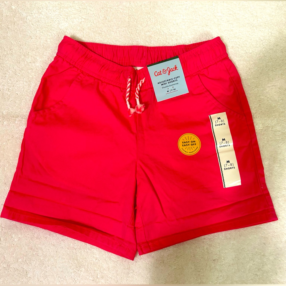 Cat&Jack midi shorts girls pink